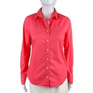 𝅺J. Crew Stretch Perfect Coral Button Down, size S - VGUC